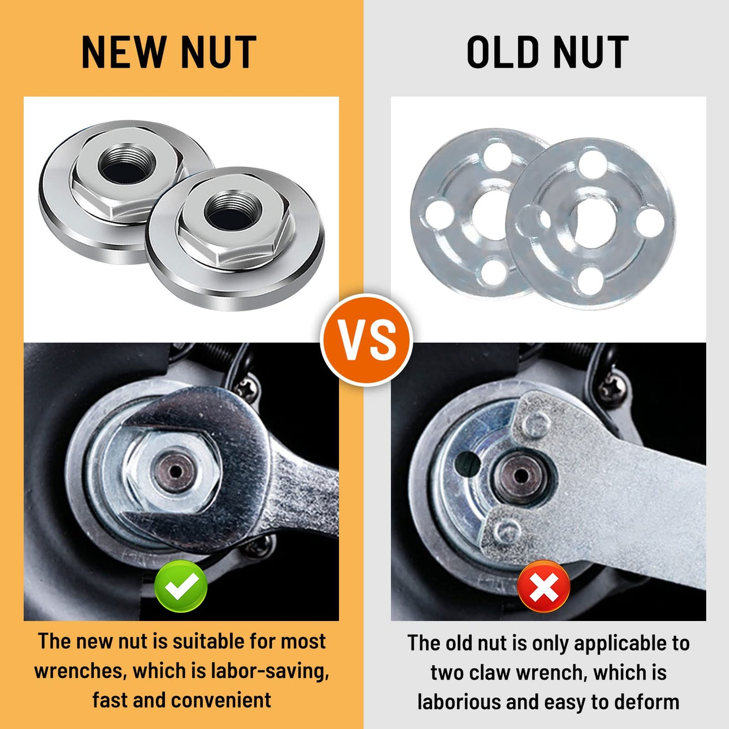 (🔥Last Day Promotion  - 50% off)100-Type Angle Grinder Nuts